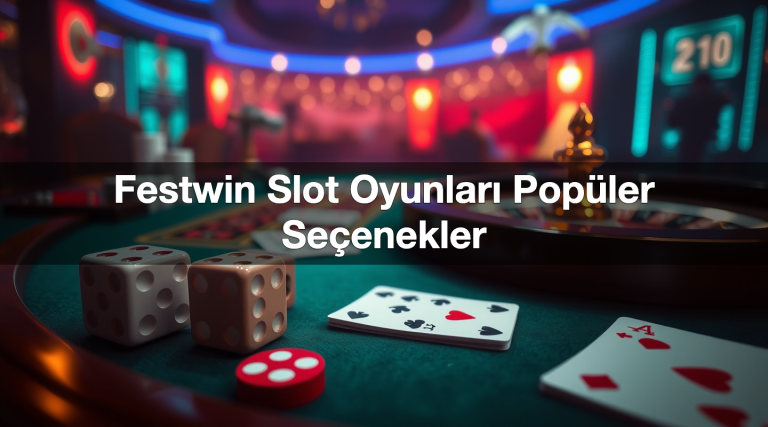 Festwin Slot Oyunları Popüler Seçenekler